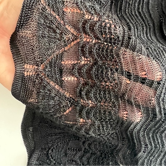 M Missoni Merino Wool Tunic Vest Top Overlay Black - Picture 5 of 5